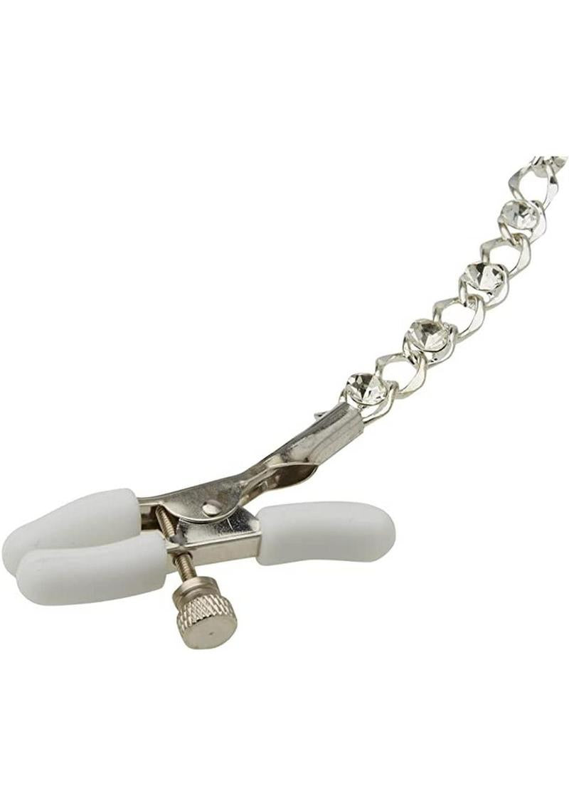 Calexotics Nipple Play Crystal Chain Nipple Clamp Adjustable