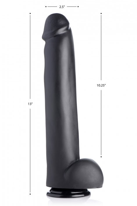 The Master Suction Cup Dildo- Black