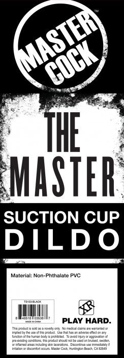 The Master Suction Cup Dildo- Black