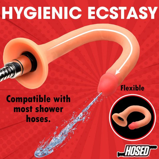 Hosed 12” Slim Silicone Enema Hose