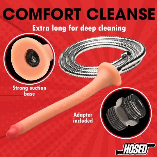 Hosed 12” Slim Silicone Enema Hose