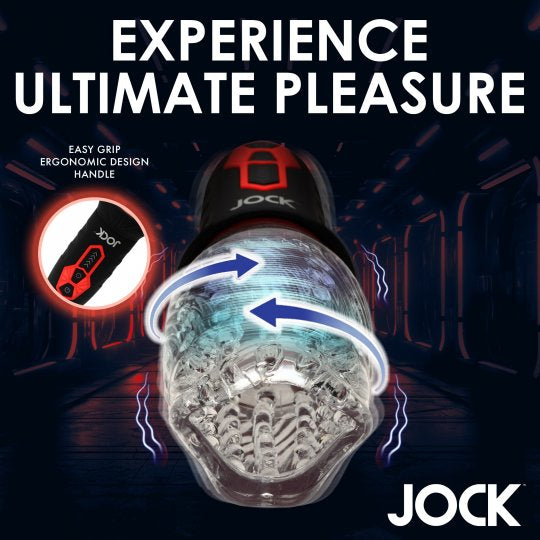 Jock Spinning and Vibrating Masturbator