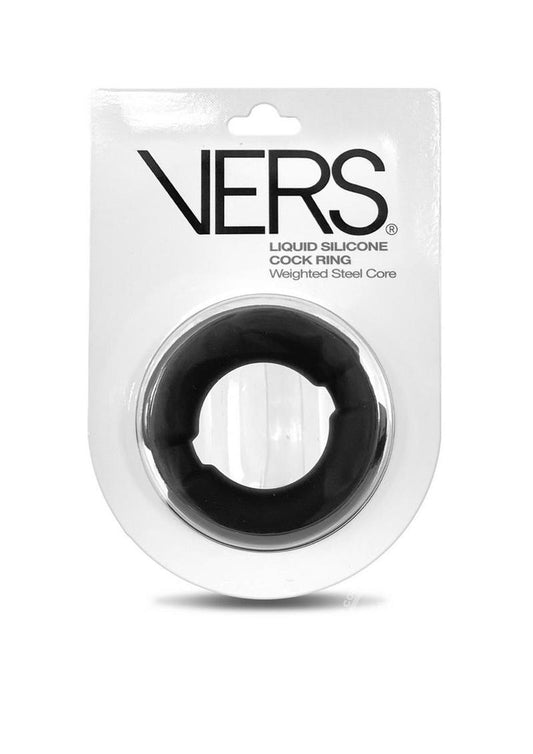 Vers Liquid Silicone Cock Ring Weighted Steel Core