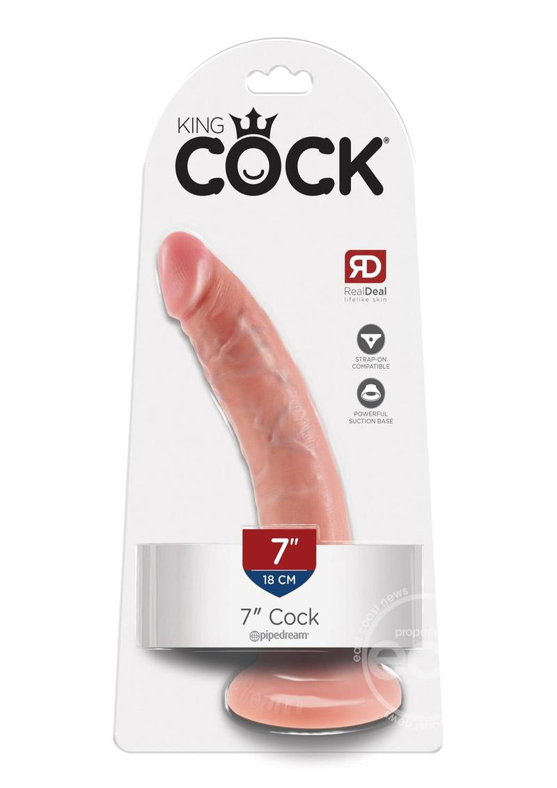 King Cock Dildo 7” Vanilla