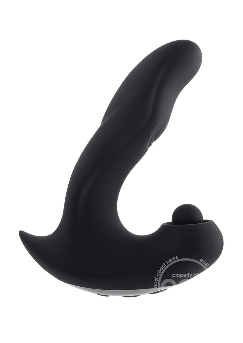 Gender X Mad Tapper Rechargeable Silicone Vibrator- Black