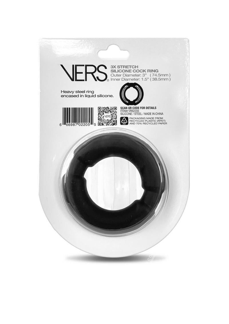 Vers Liquid Silicone Cock Ring Weighted Steel Core