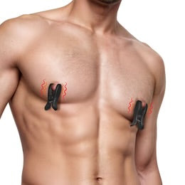 Dark Grip Wireless Vibrating Nipple Clamps