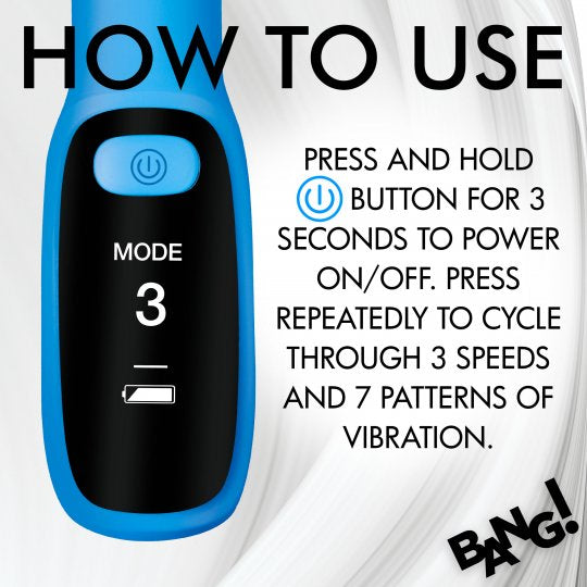 Bang Silicone P-spot Vibrator with Digital Display