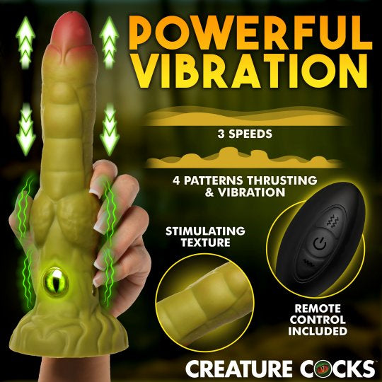 Creature Cocks Eyegor Thrusting and Vibrating Silicone Dildo (More on Way)