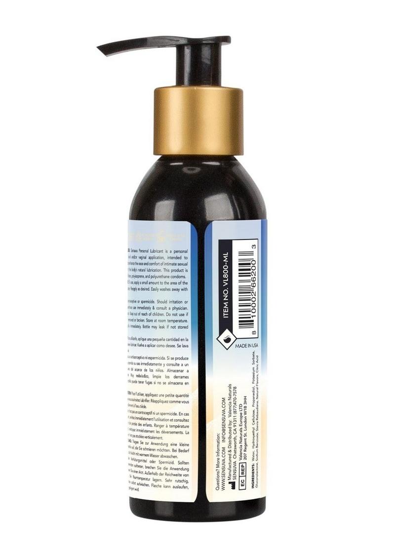 Sensuva Jelly Water Based Lube 4oz