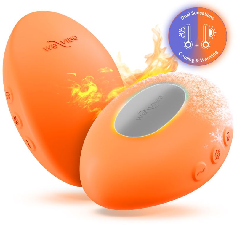 We-Vibe Temp Lay On Vibrator Tangerine