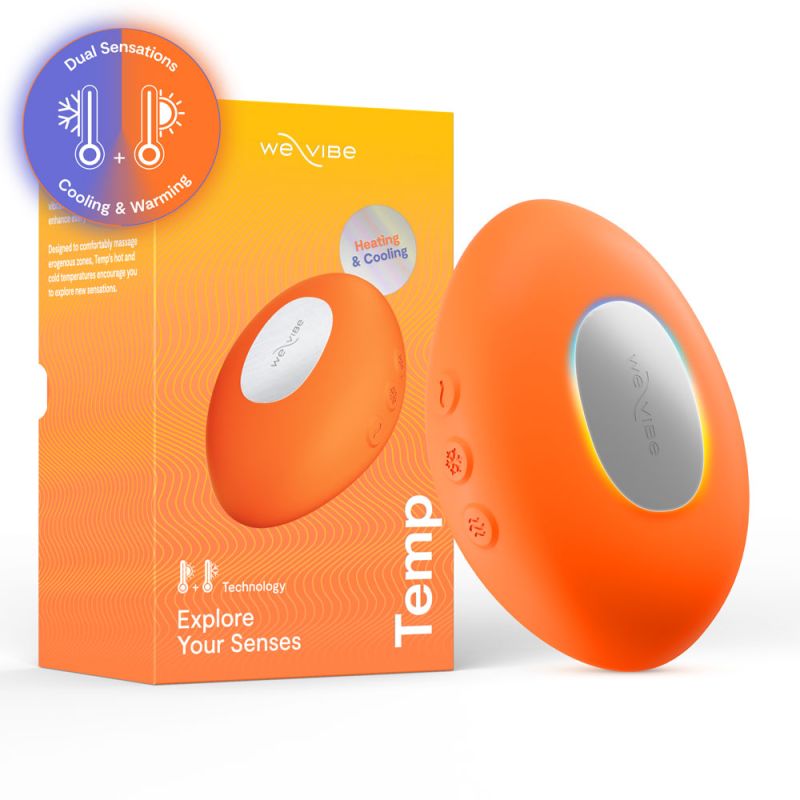 We-Vibe Temp Lay On Vibrator Tangerine