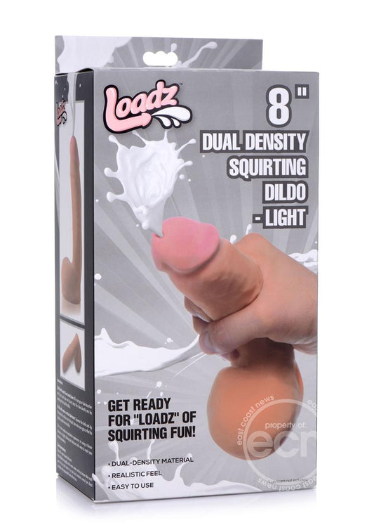 Loadz Dual Density Squirting Dildo 8” Vanilla