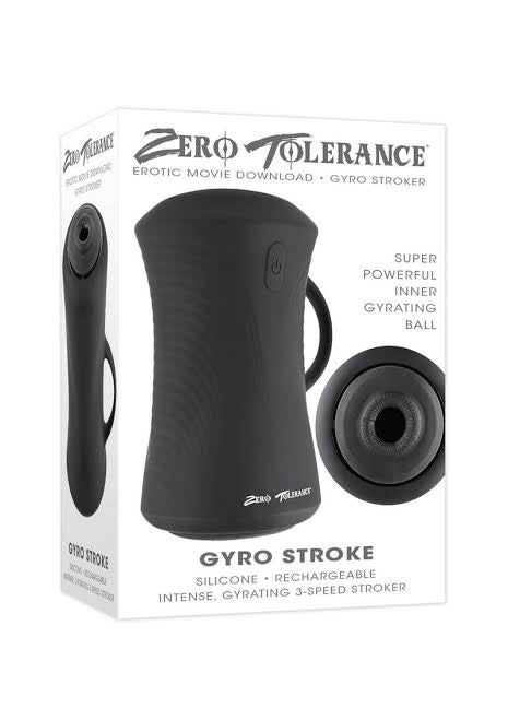 Zero Tolerance Gyro Stroker Rechargeable Masturbator-Black  (In Stock July 16th)
