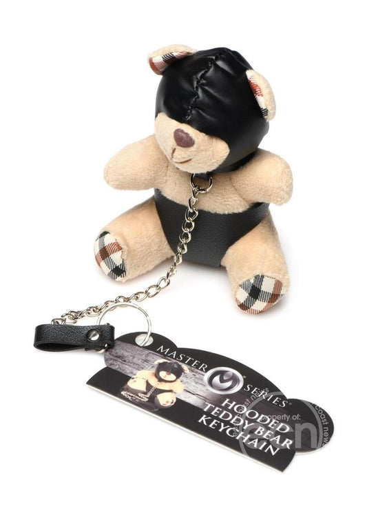 Master Series Hooded Teddy Bear Key chain-Tan
