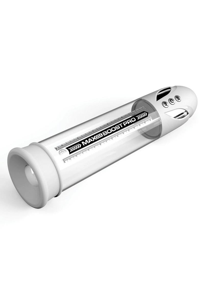 Pump Worx Max Boost Pro Flow Rechargeable Penis Pump-White