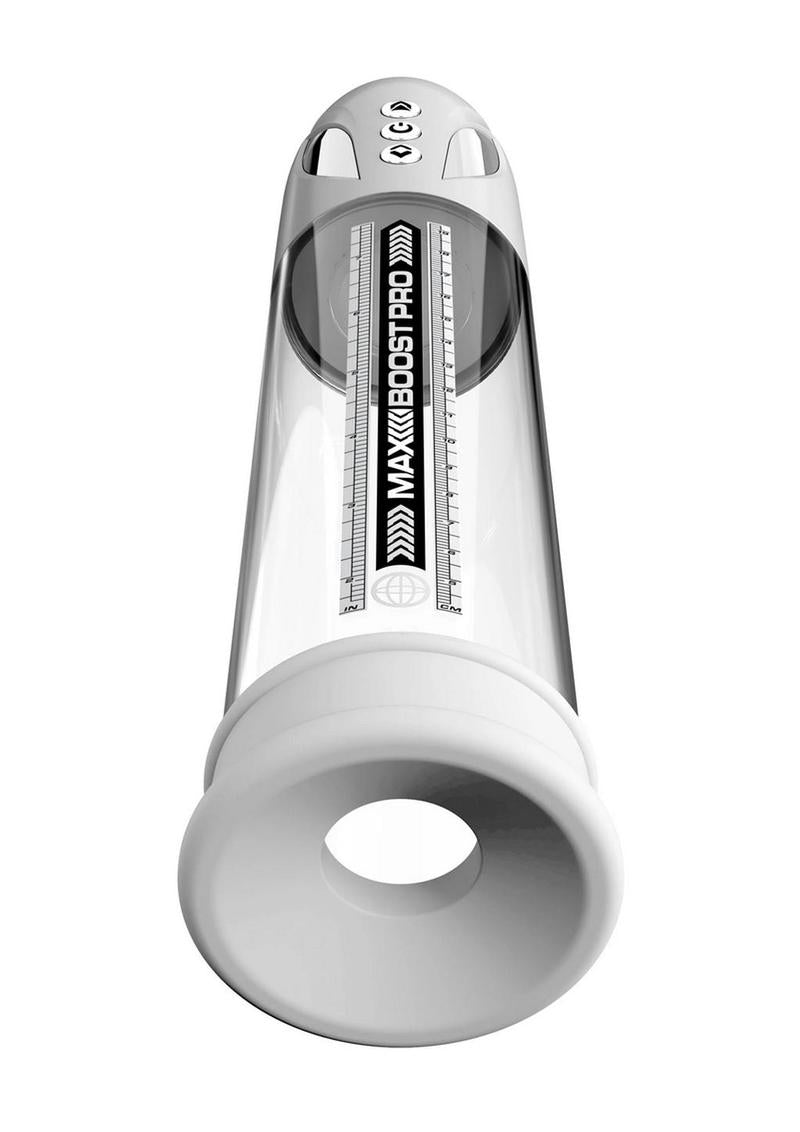 Pump Worx Max Boost Pro Flow Rechargeable Penis Pump-White