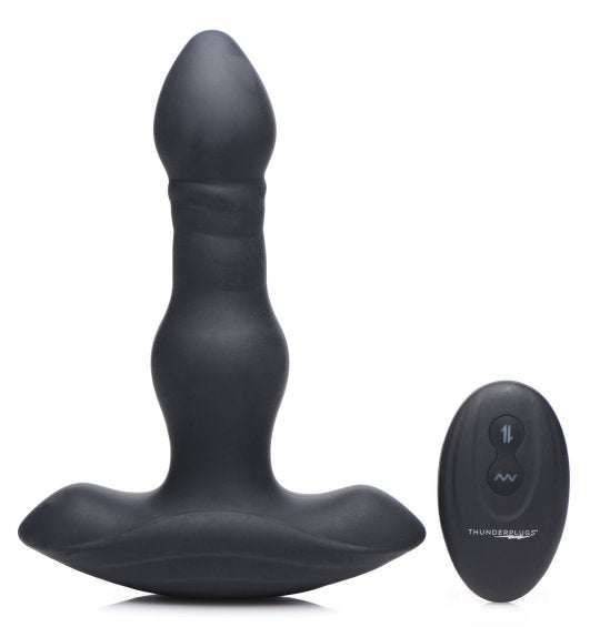 Thunderplugs Vibrating and Thrusting Remote Control Silicone Anal Plug