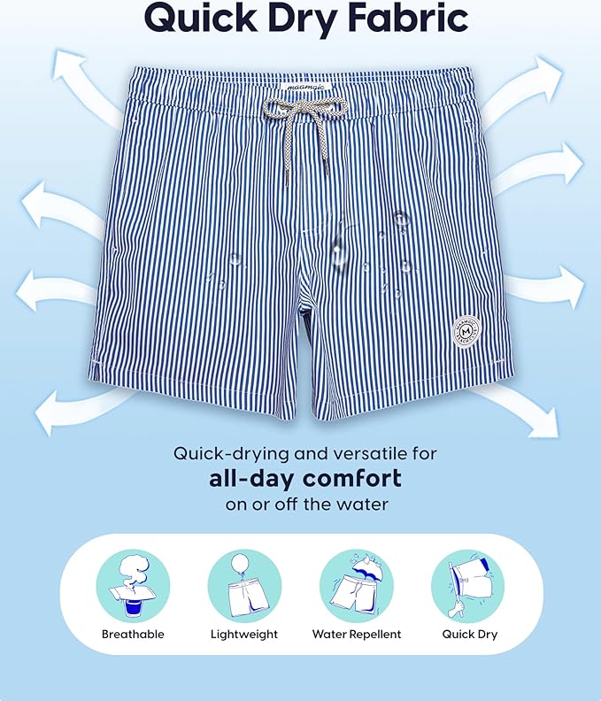 Maamgic Men’s Swim Trunk 5 inch with Mesh Lining (Choose Size)