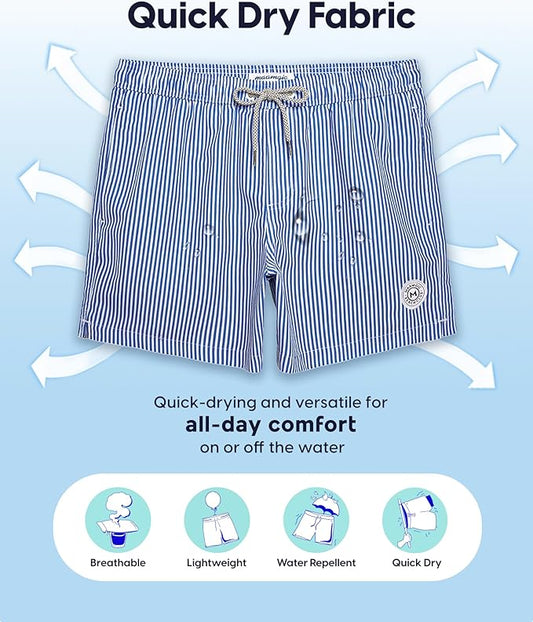 Maamgic Men’s Swim Trunk 5 inch with Mesh Lining (Choose Size)
