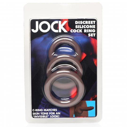 Jock Discreet Silicone Cock Ring Set (Choose Color)