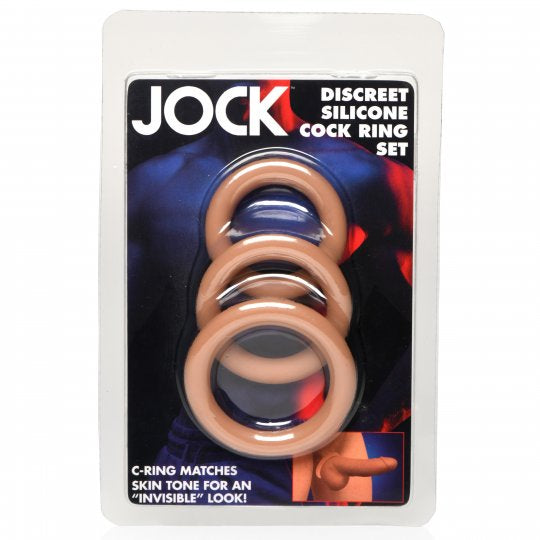 Jock Discreet Silicone Cock Ring Set (Choose Color)