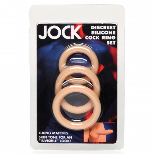 Jock Discreet Silicone Cock Ring Set (Choose Color)