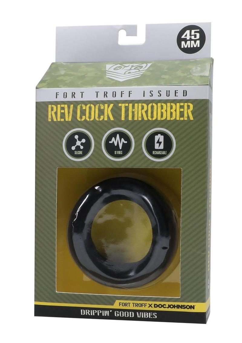 Fort Troff Rev Cock Throbber Rechargeable Silicone Cock Ring 45mm