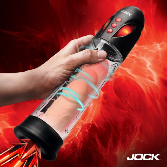 Jock Power Up Automatic Waterproof Penis Pump (In Stock July 24th)