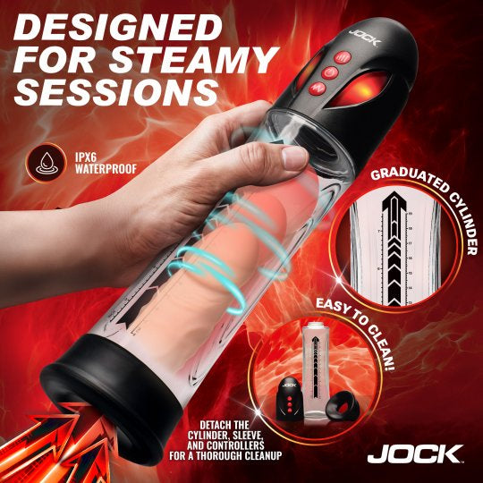 Jock Power Up Automatic Waterproof Penis Pump (In Stock July 24th)