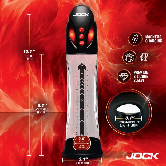 Jock Power Up Automatic Waterproof Penis Pump (In Stock July 24th)