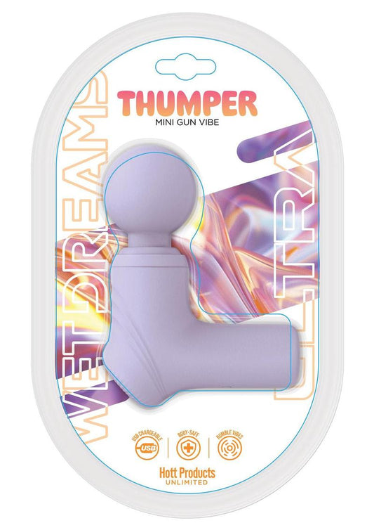 Wet Dreams Thumper Vibrating Silicone Rechargeable Massage Wand (In Stock July 24th)