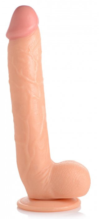 Long Logan 10 Inch Dildo with Balls- Light