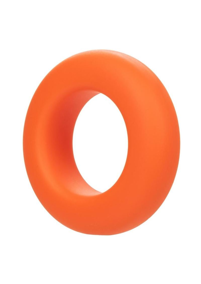 Alpha Liquid Silicone Prolong Cock Ring-Large-Orange