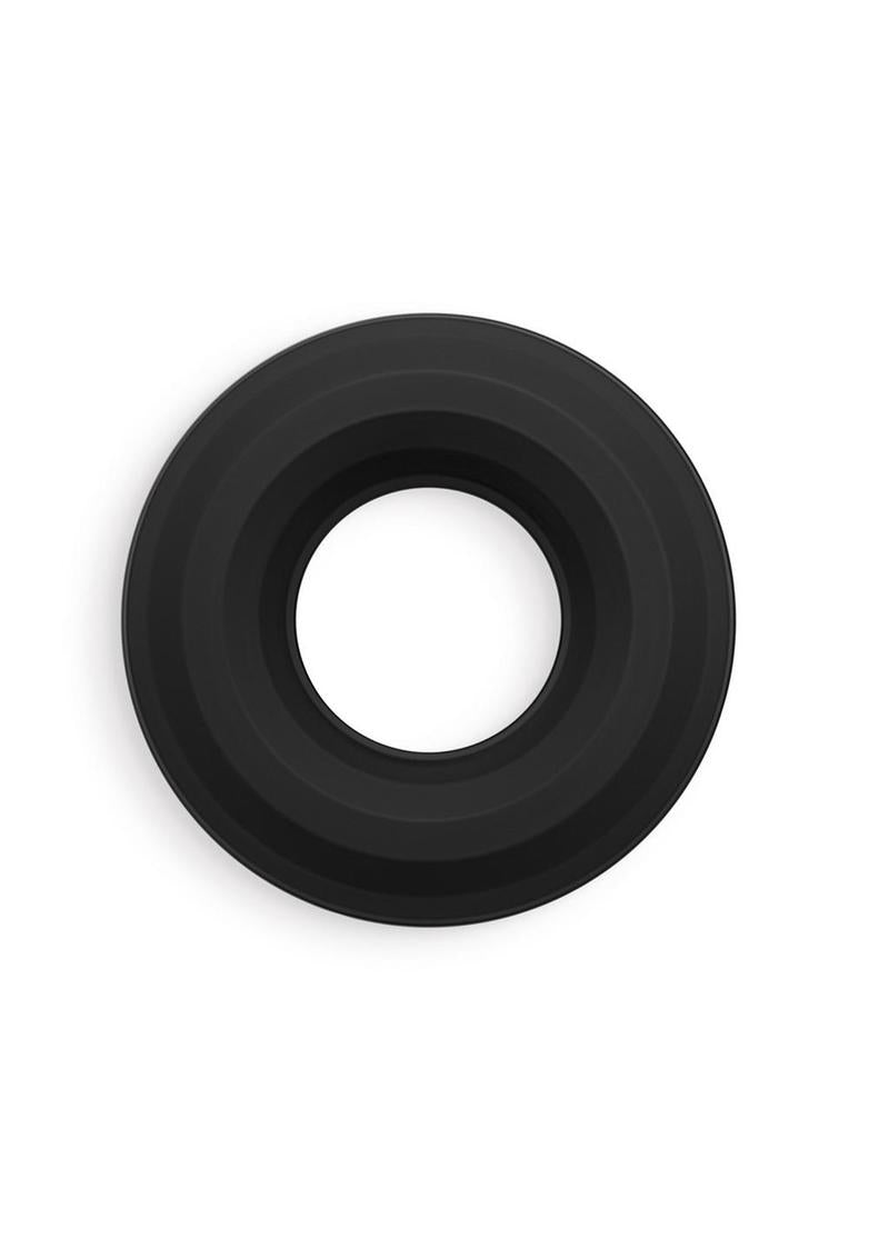 Renegade Fireman Ring Silicone Cock Ring-Medium-Black