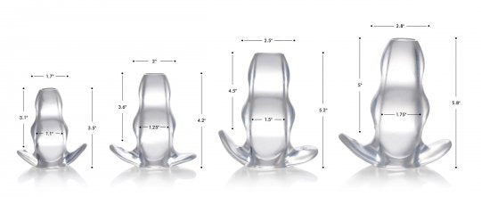 Master Series Clear View Hollow Anal Plug