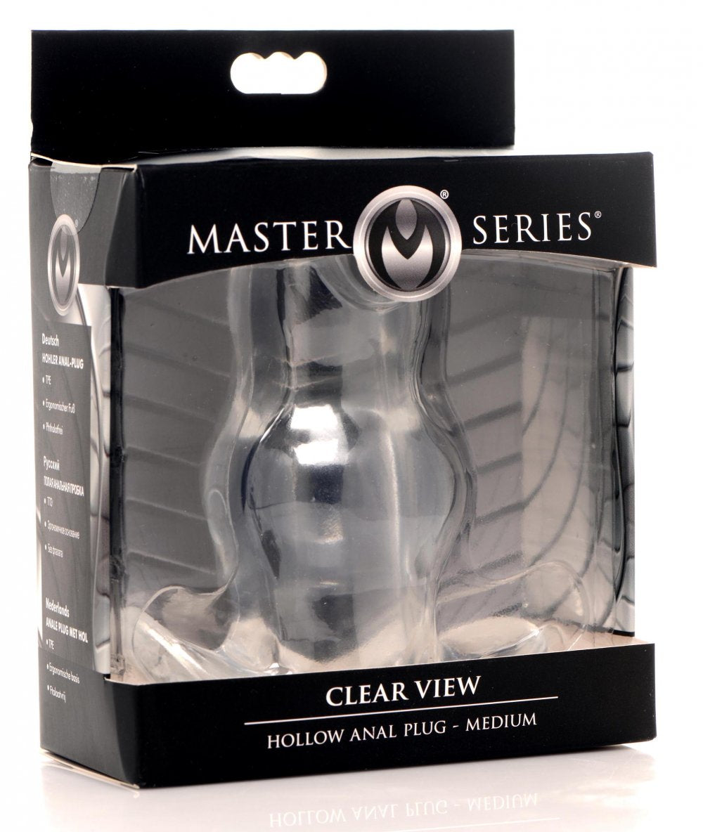 Master Series Clear View Hollow Anal Plug