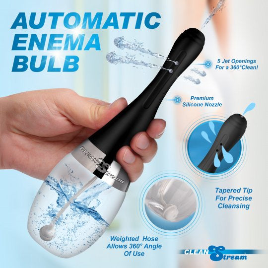 Cleanstream Automatic Enema Bulb with 5 Jet Premium Silicone Noozle (In Stock Aug 4th)