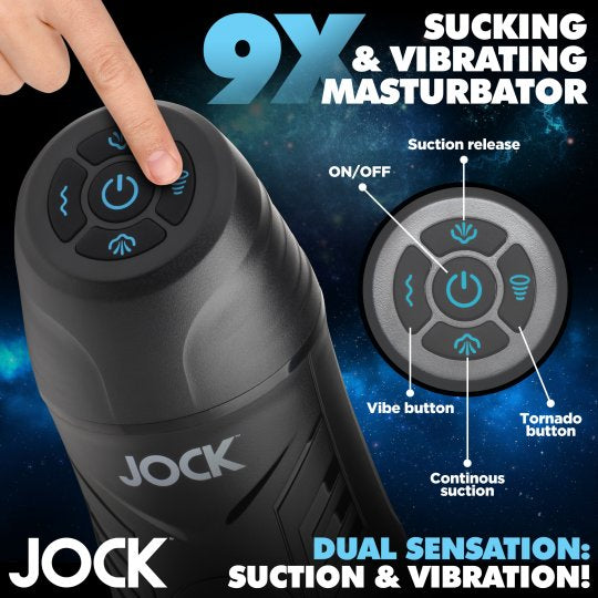 Jock 9X Sucking and Vibrating Masturbator