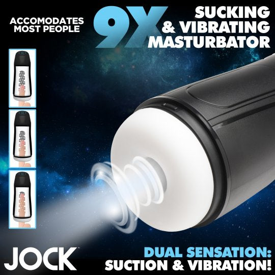 Jock 9X Sucking and Vibrating Masturbator