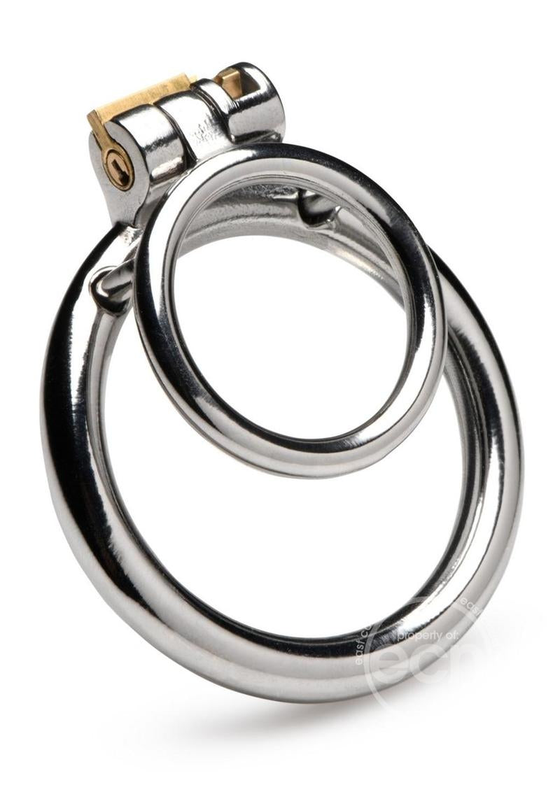 Master Series Locked Cock Stainless Steel Locking Cock and Ball Ring