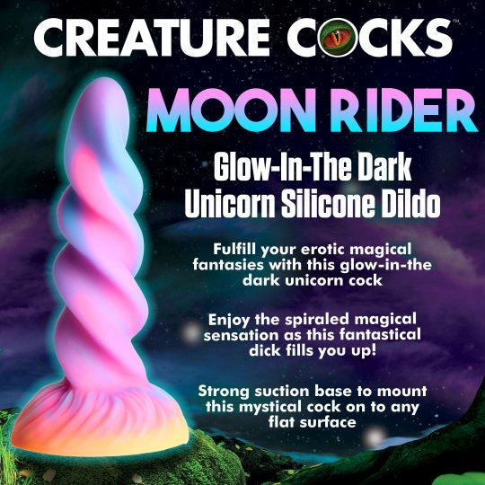 Creature Cocks Moon Rider Glow-in-the- dark unicorn Dildo