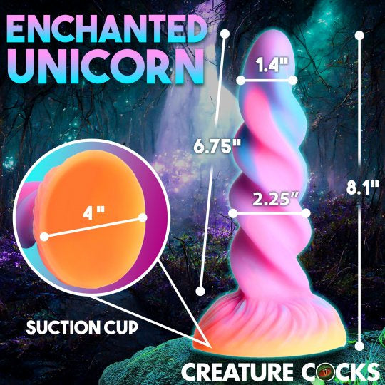 Creature Cocks Moon Rider Glow-in-the- dark unicorn Dildo