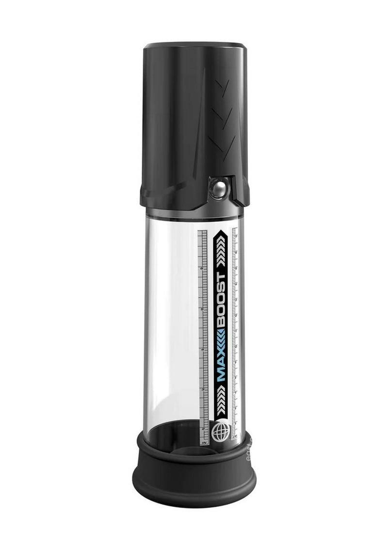 Pump Worx Max Boost Penis Pump-Black/Clear