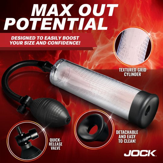 Jock Amp Up Penis Pump with Bulb (In Stock Aug 19th)