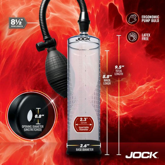 Jock Amp Up Penis Pump with Bulb (In Stock Aug 19th)