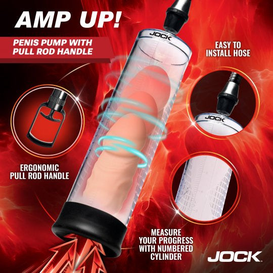 Jock Amp Up Penis Pump with Pull Handle (In Stock Aug 19th)