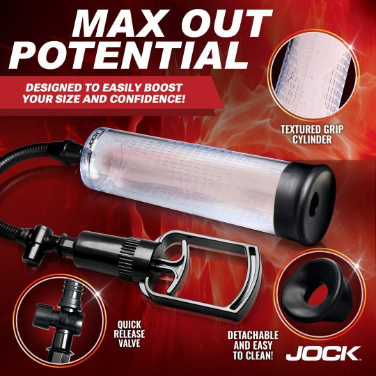 Jock Amp Up Penis Pump with Pull Handle (In Stock Aug 19th)
