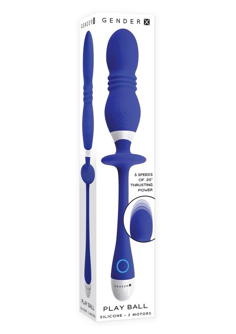 Gender X Play Ball Rechargeable Silicone Thrusting Probe (In Stock Aug 20th)