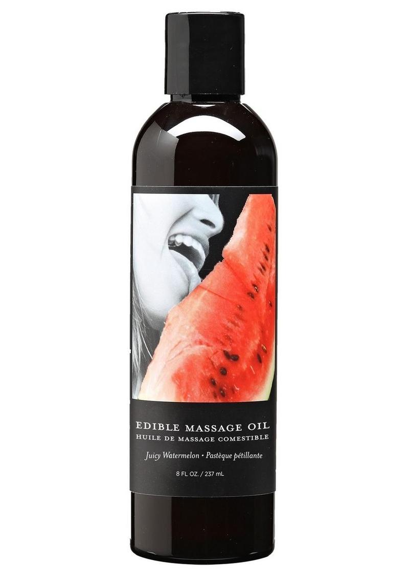 Earthly Body Edible Massage Oil 8oz (Choose scent)